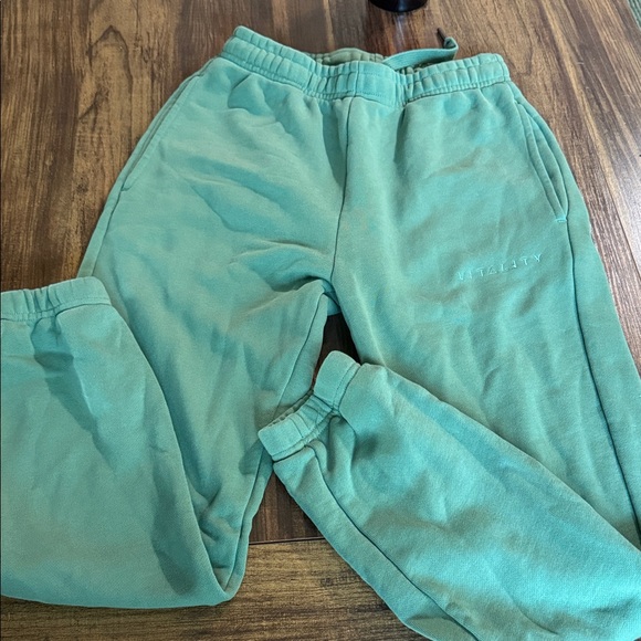 Vitality Green Sweatpants - Picture 1 of 2
